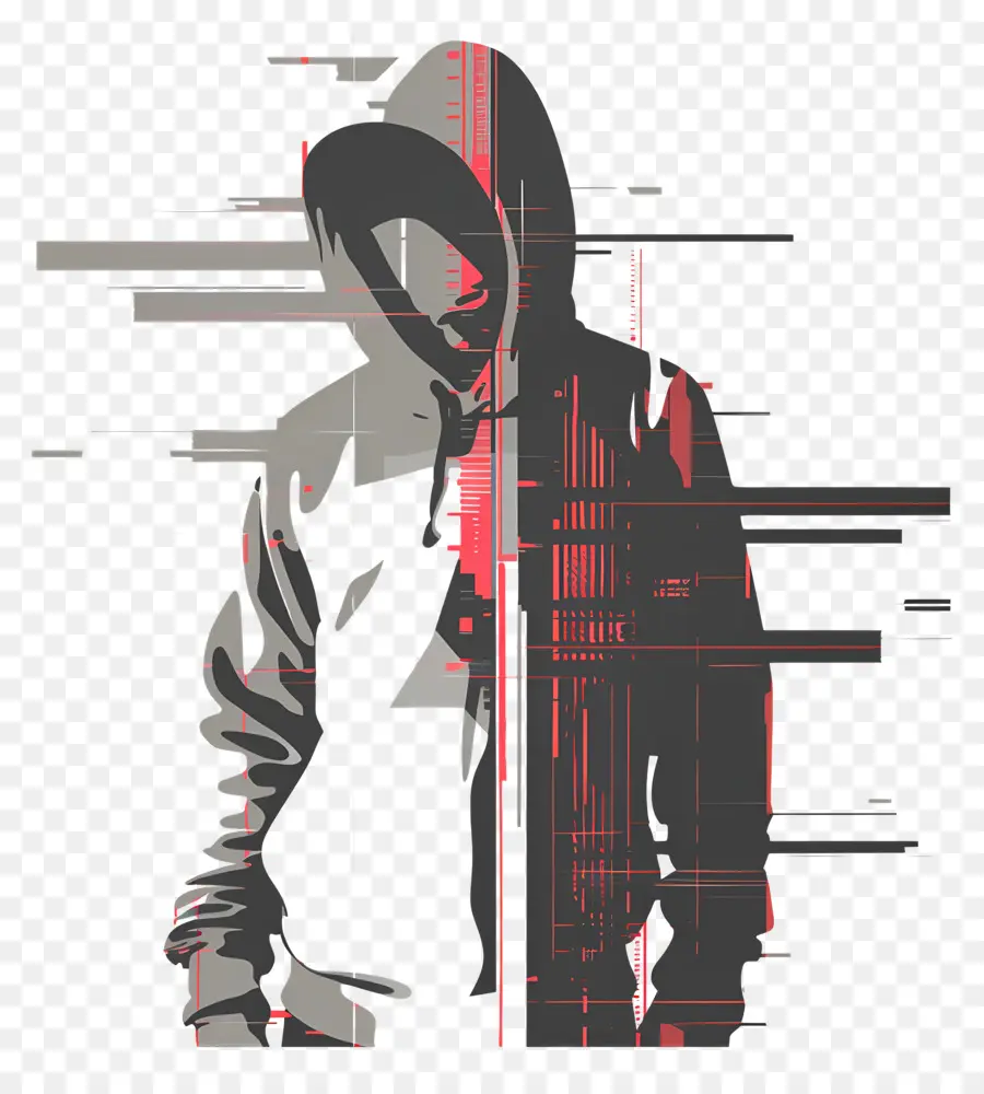 Hacker，Sudadera Con Capucha PNG