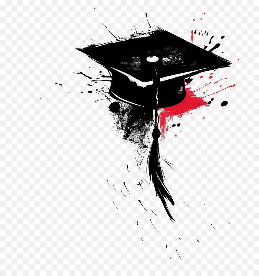 Graduación，Black Background PNG