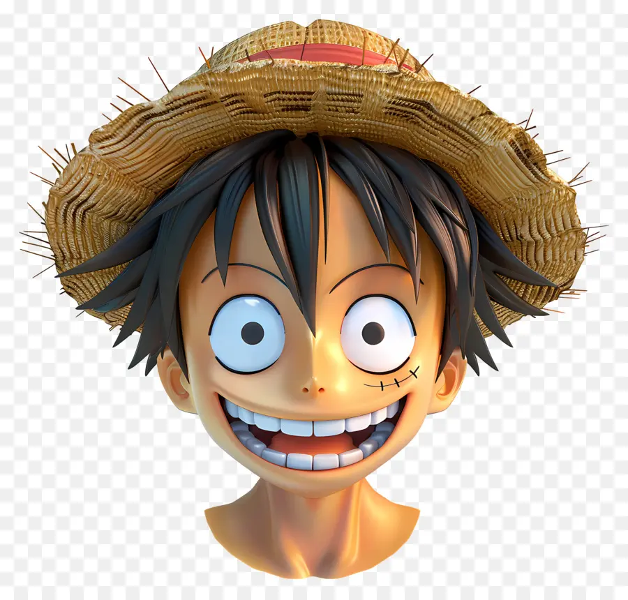 Luffy Cara，Sonrisa PNG