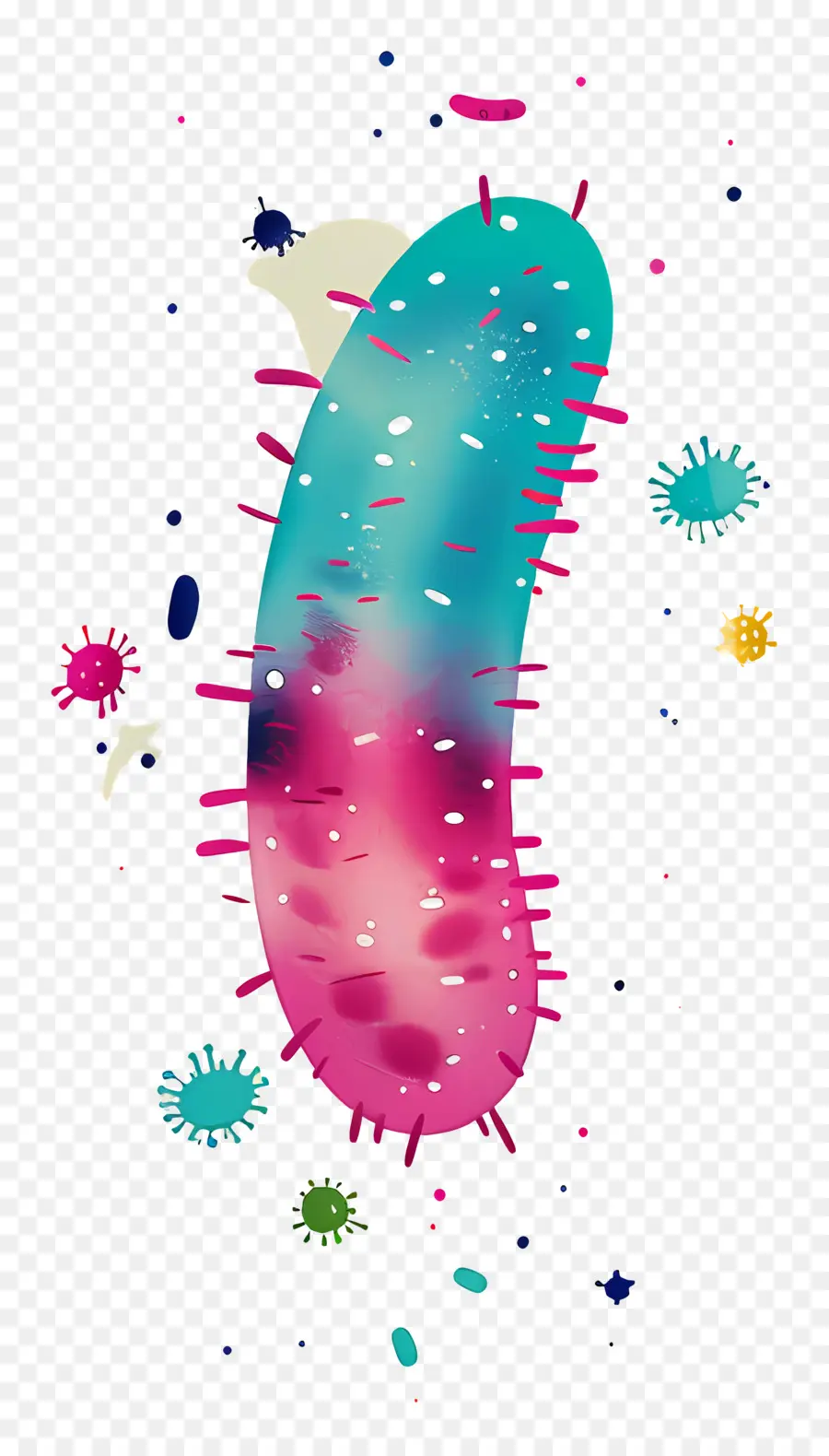 Las Bacterias，Linda Criatura PNG