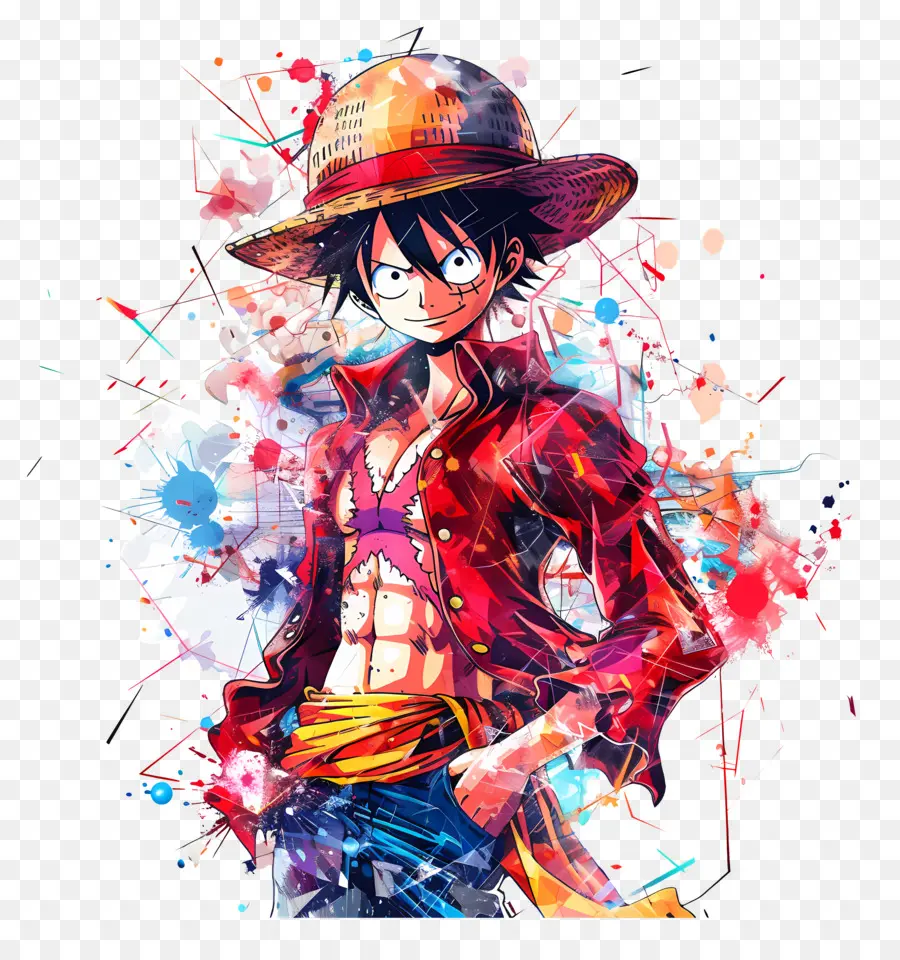 Anime Luffy，Guitarrista PNG