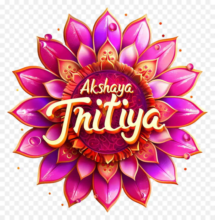 Akshaya Tritiya，Flor De Loto Rosa PNG