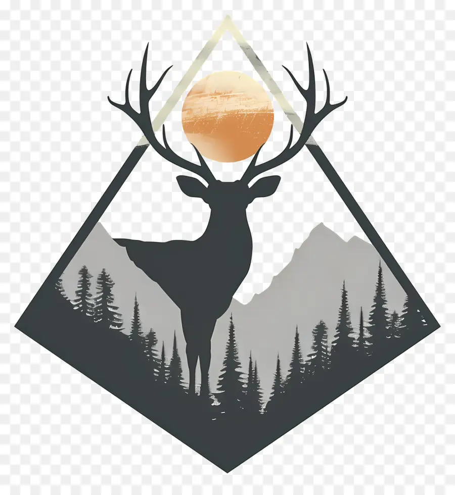 Deer Silueta，Los Ciervos PNG