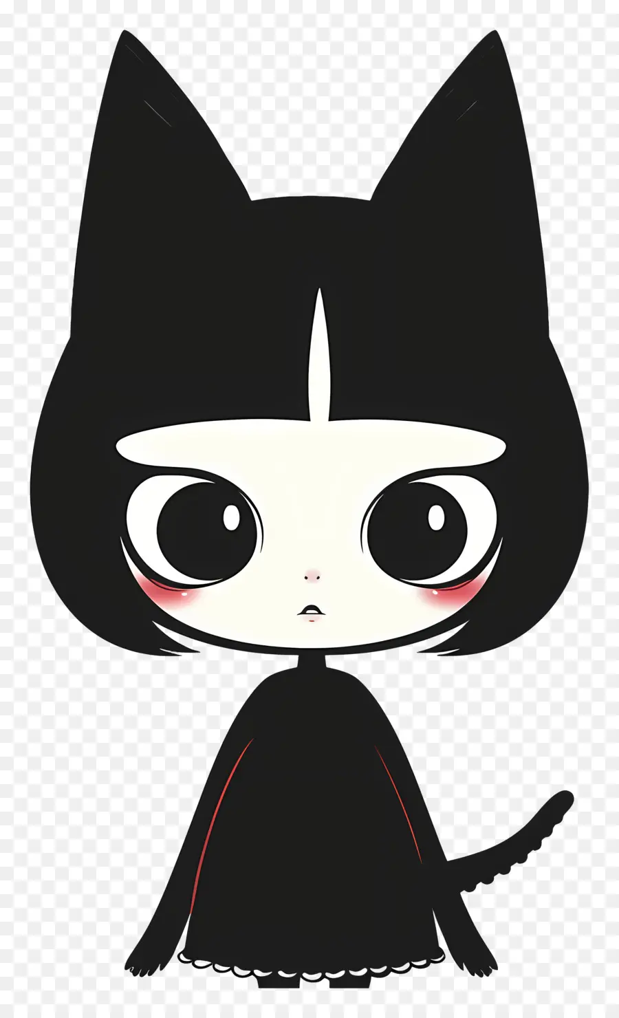 Kuromi，Gato Negro PNG