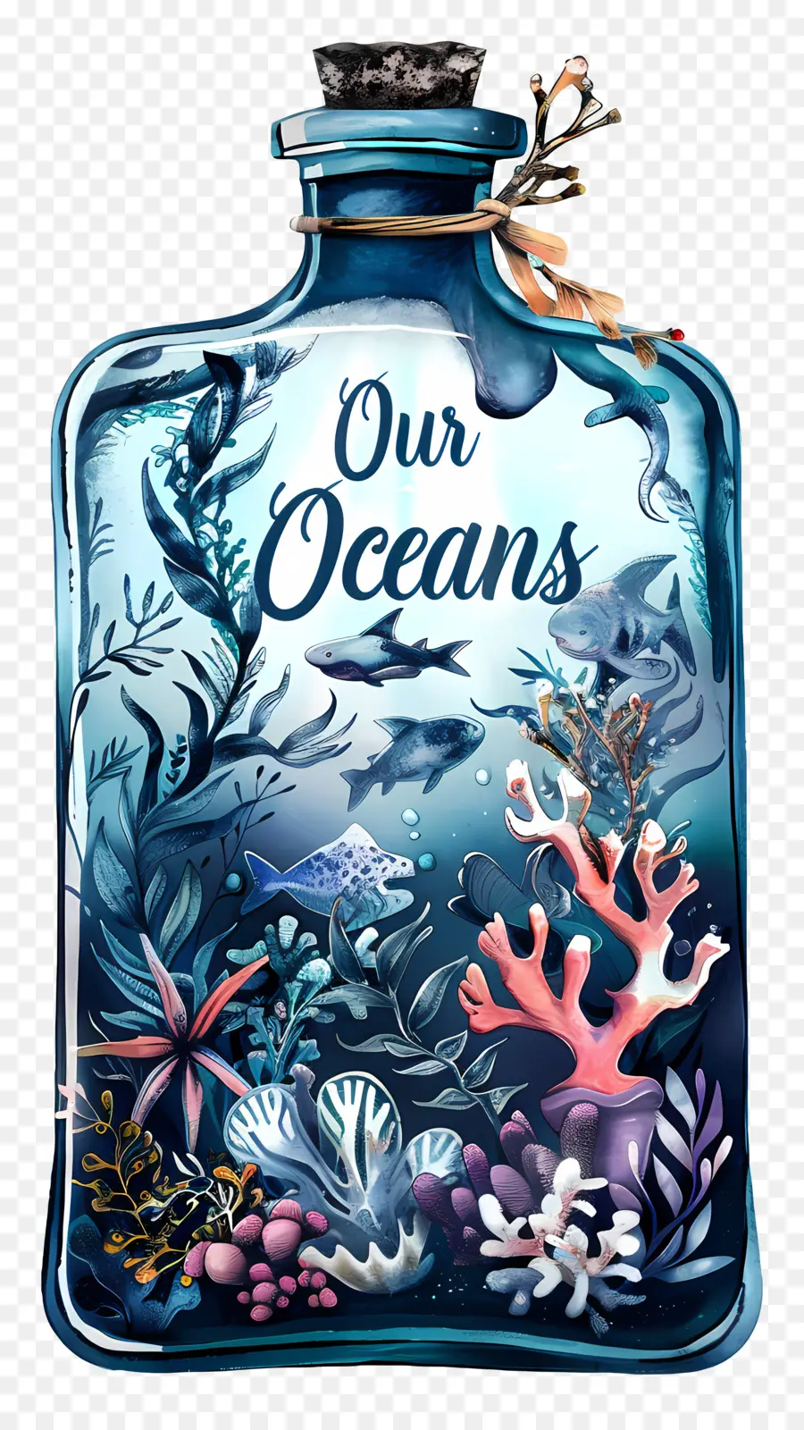 Día Mundial De Los Océanos，Nuestros Océanos PNG
