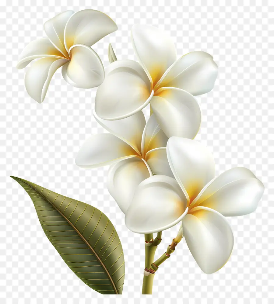 Plumeria Blanca，Flores Blancas PNG