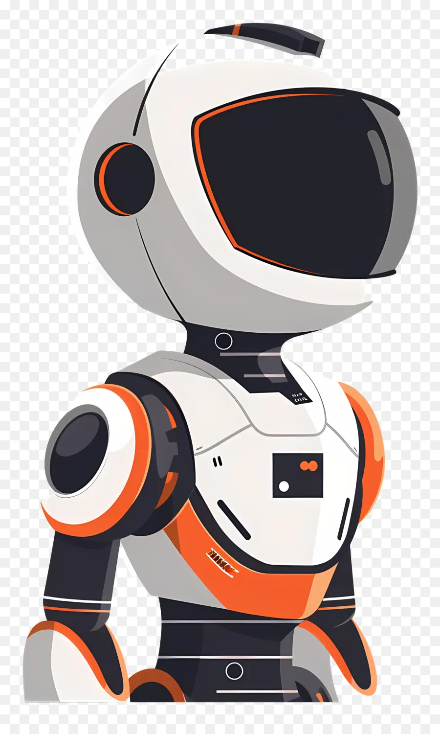 Robot，Naranja Y Blanco PNG