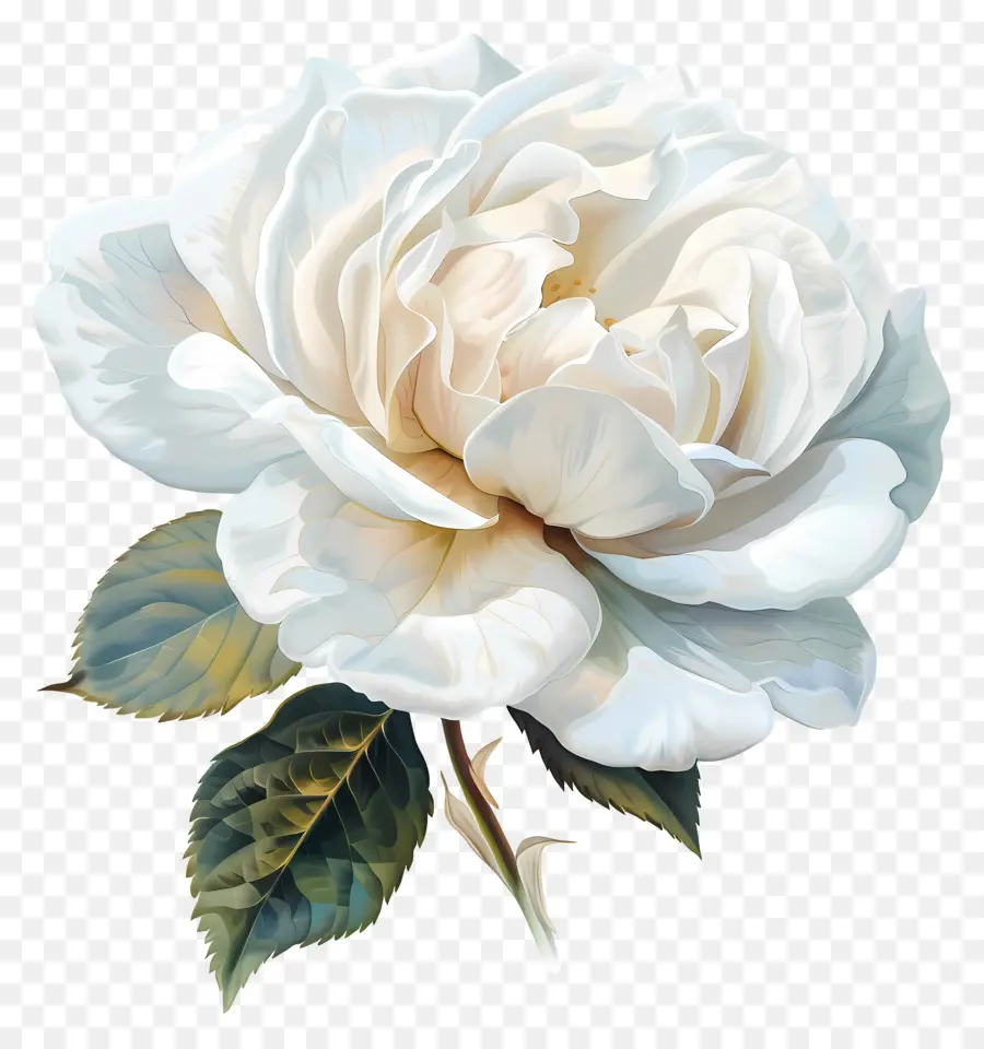 Rosa Blanca，Flor Blanca PNG