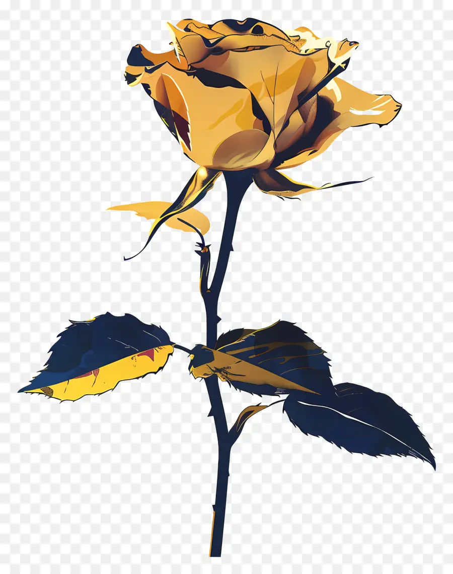 Gold Rose，Rosa PNG