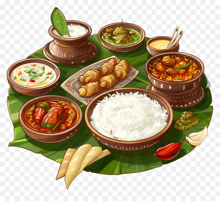 Onam Sadya，La Cocina India PNG