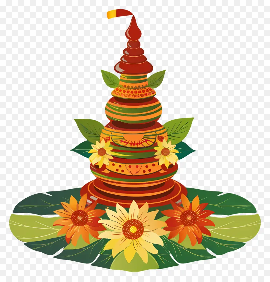 Onam Athapookalam Simple，Torre Decorativa PNG