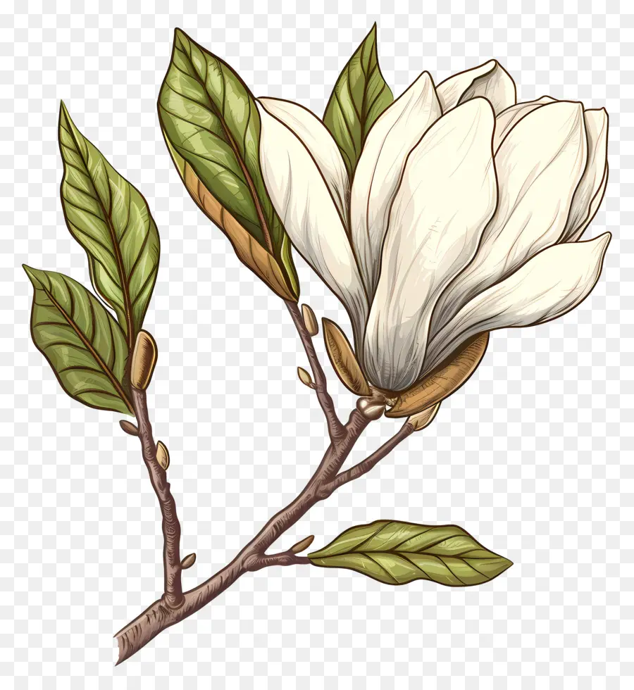 Brote De Magnolia，Magnolia Flores PNG