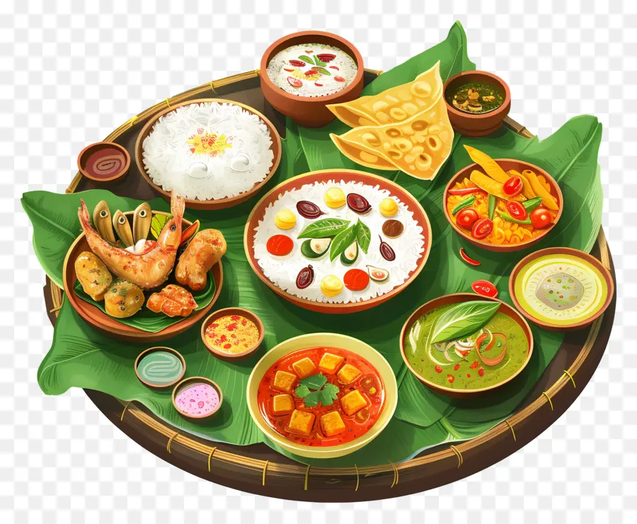 Onam Sadya，Cena De La Familia PNG