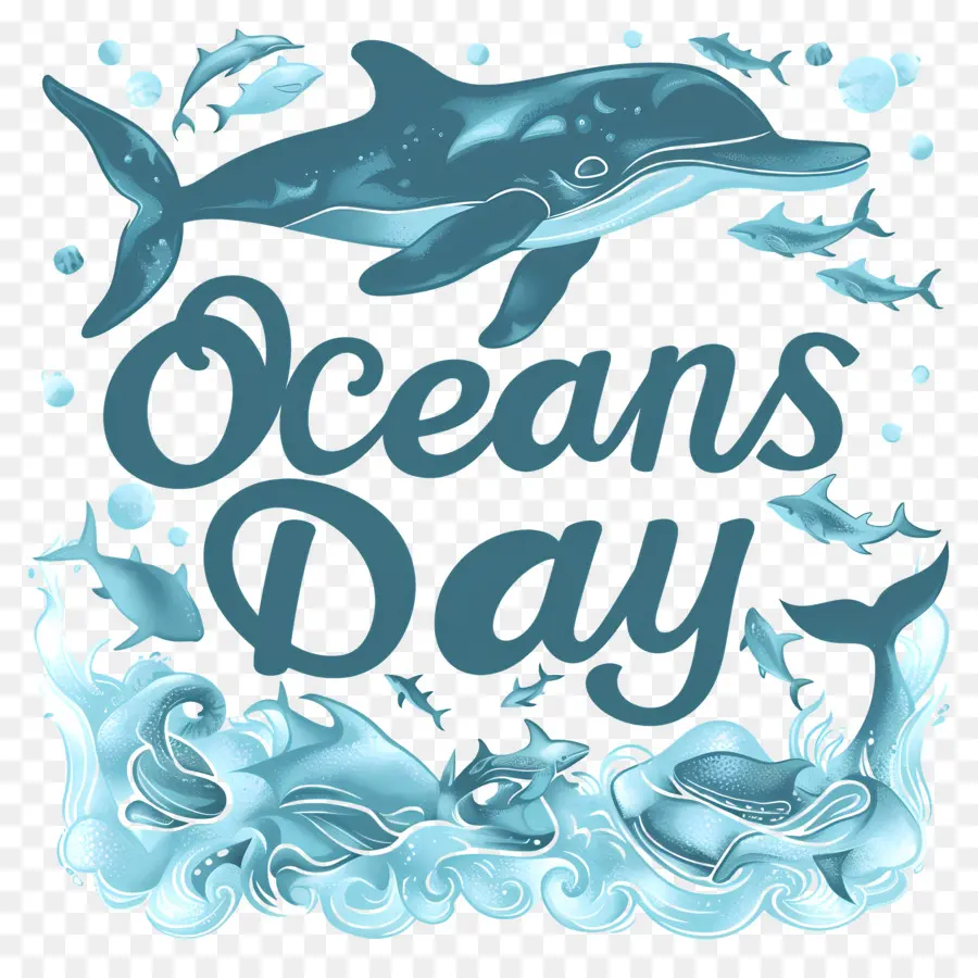 Día Mundial De Los Océanos，Pintura A La Acuarela PNG