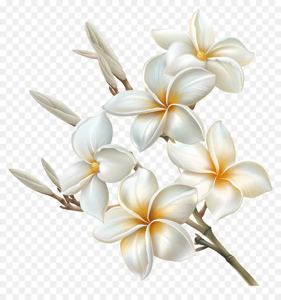 Plumeria Blanca，Flores Rosadas PNG