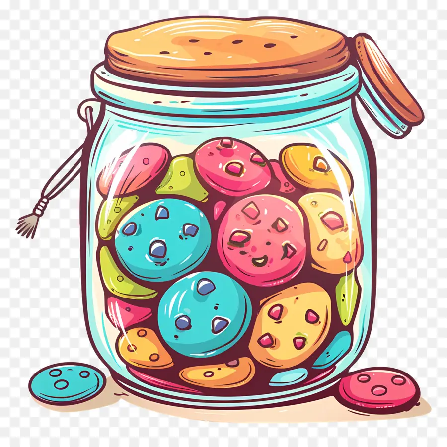 El Tarro De Las Galletas，Galletas Con Chispas De Chocolate PNG