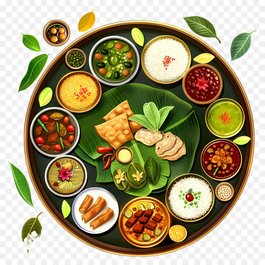 Onam Sadhya，Comida Tradicional PNG