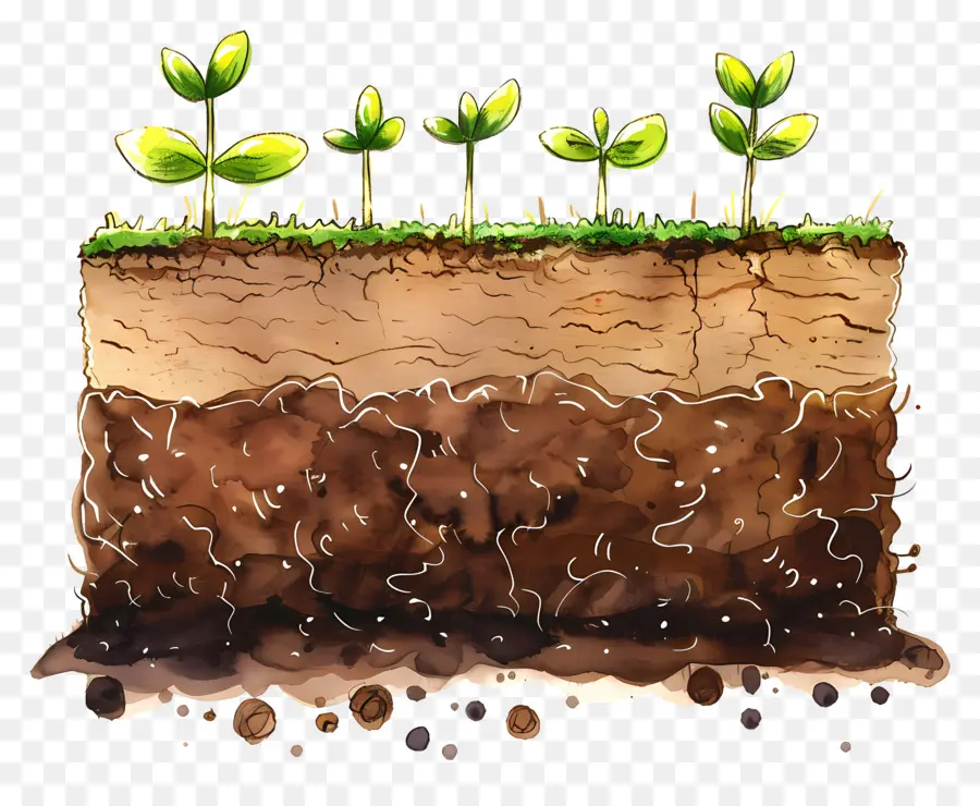 Tierra Del Suelo，El Crecimiento De La Planta PNG