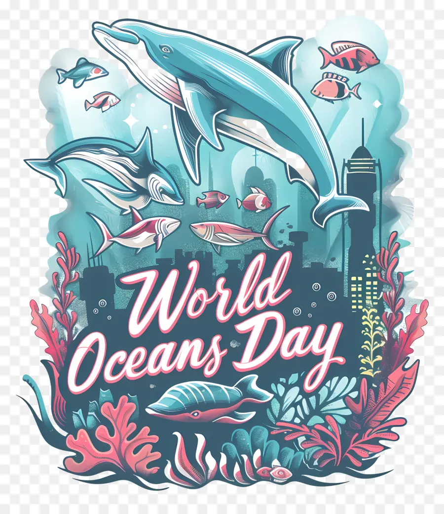 Día Mundial De Los Océanos，Ballena PNG