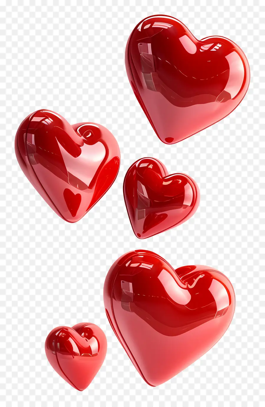 Corazones Que Flotan，Corazones Rojos PNG