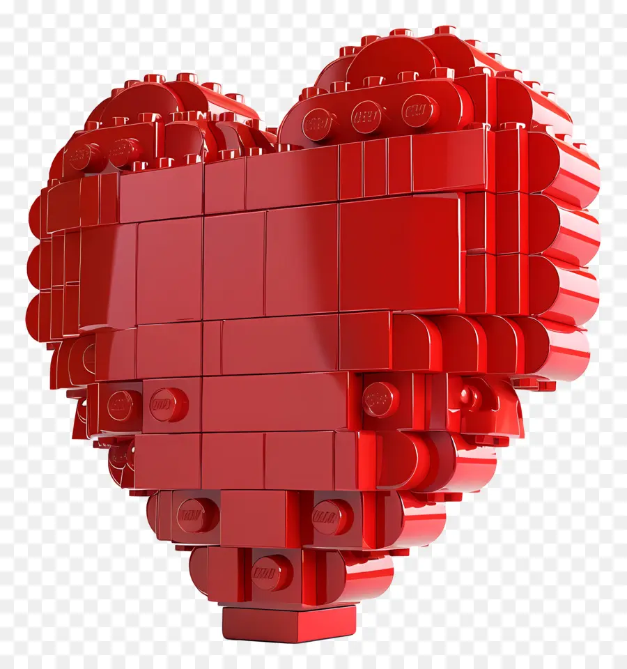 Corazón Rojo，Corazón De Ladrillo Rojo PNG