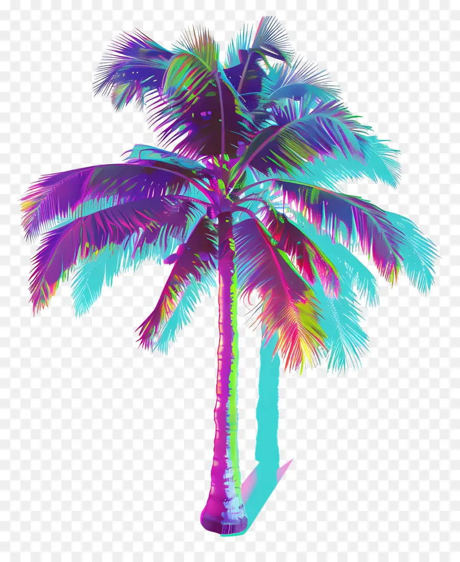 Palmera De Onda De Vapor，Palmera PNG