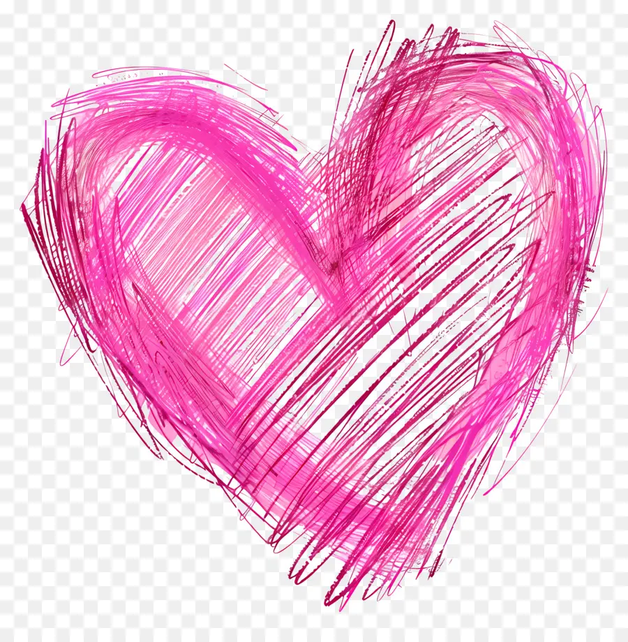 Corazón Rosa，Heart Drawing PNG