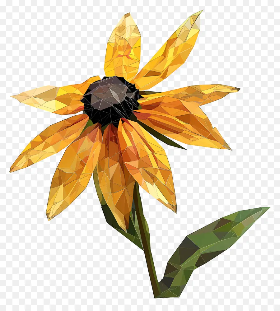 Digital De La Flor，Black Eyed Susan PNG