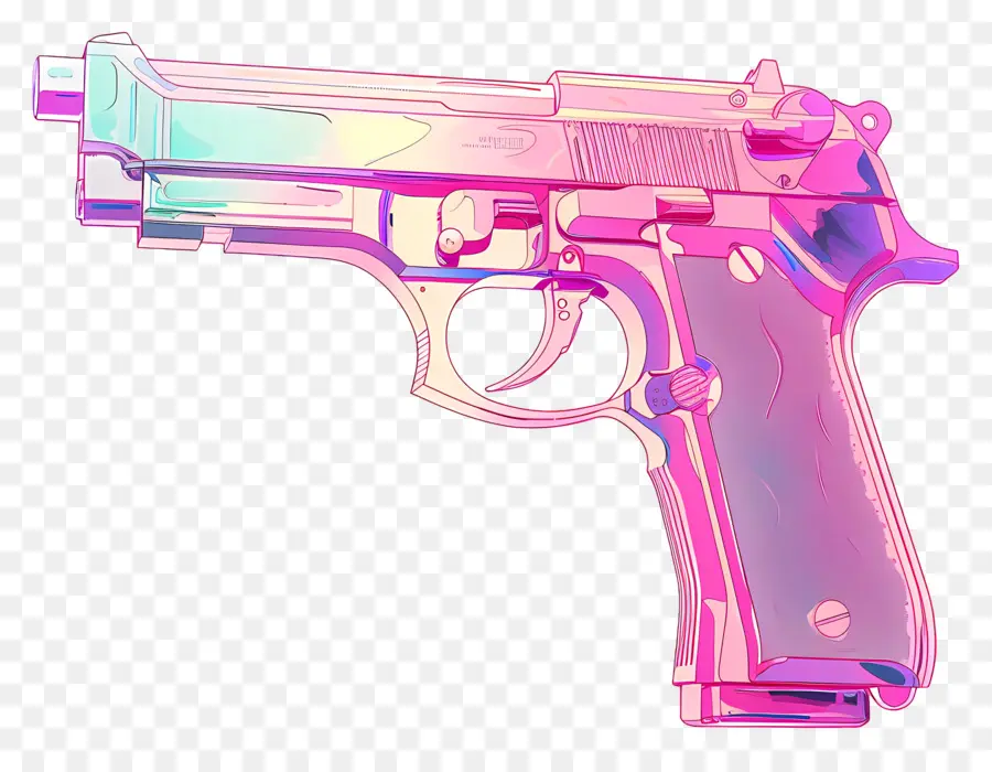 Pistola De Vapor，Rosa Pistola PNG