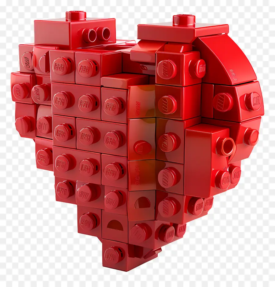 Corazón Rojo，Render 3d PNG