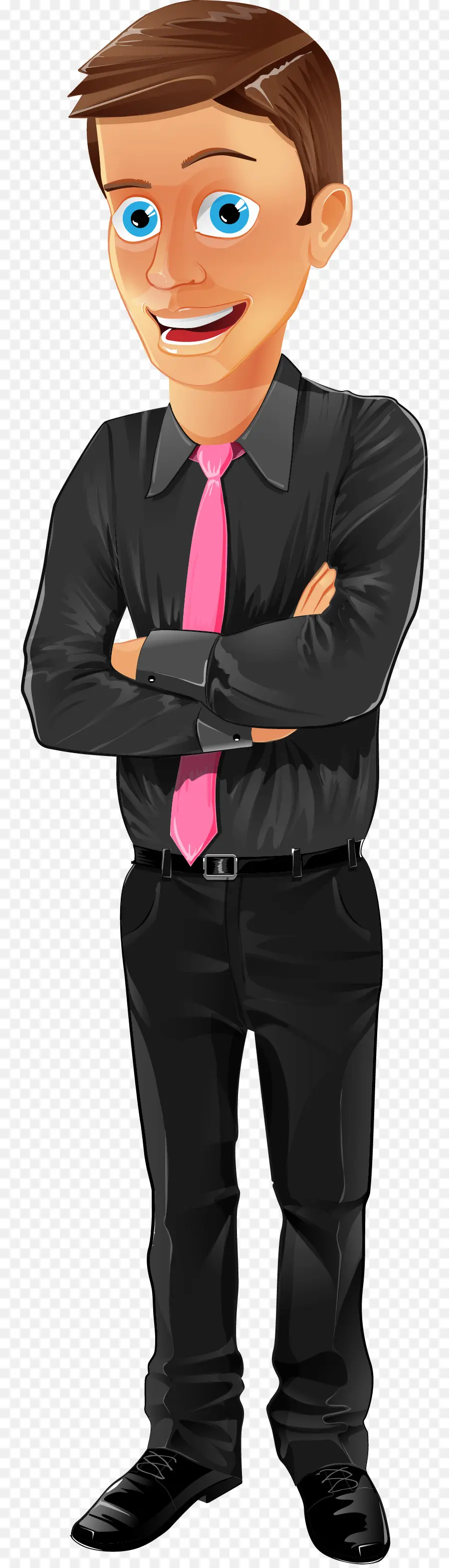 Empresario Caminando，Hombre De Dibujos Animados PNG