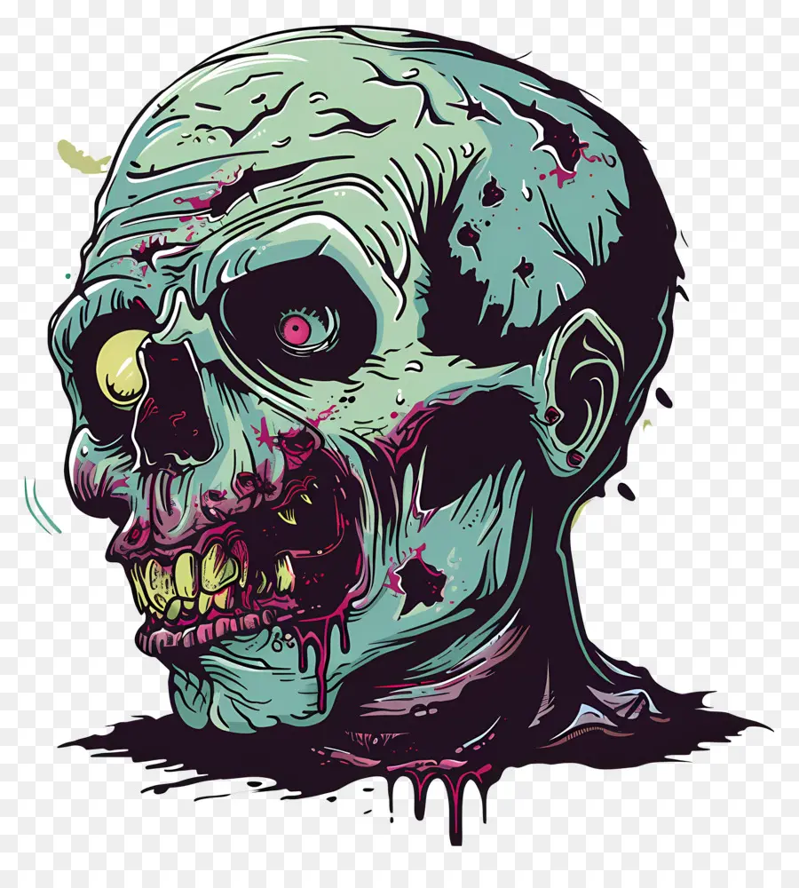 Cabeza De Zombi，Zombie PNG