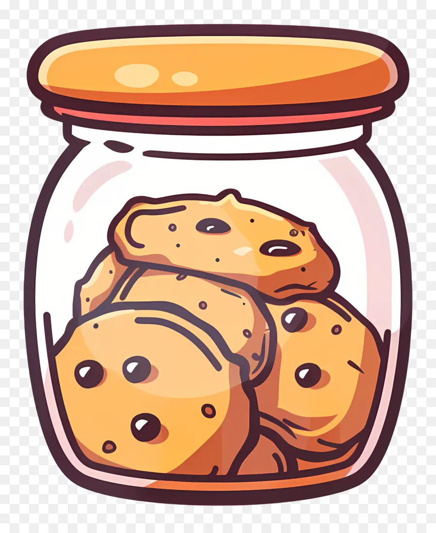 El Tarro De Las Galletas，Galletas Con Chispas De Chocolate PNG