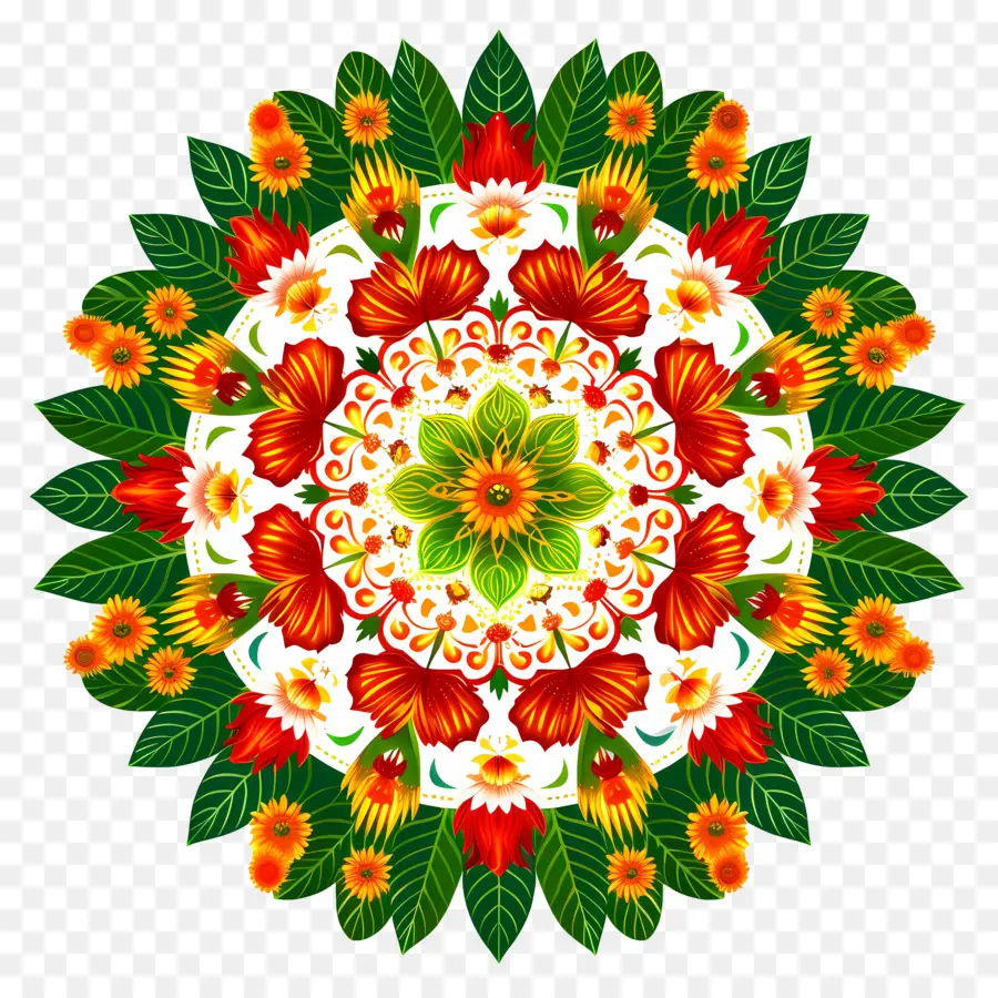 Onam Athapura，Arreglo De Flores PNG