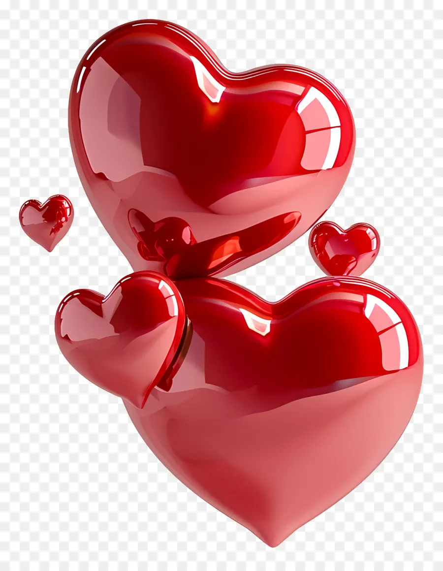 Corazones Que Flotan，Corazones Rojos PNG