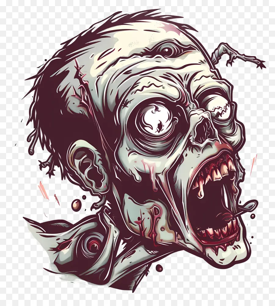 Cabeza De Zombi，Zombi PNG