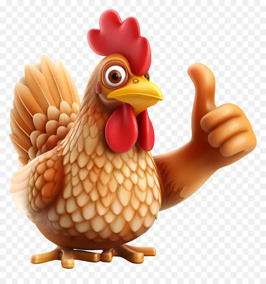 Pulgar Arriba，Pollo PNG