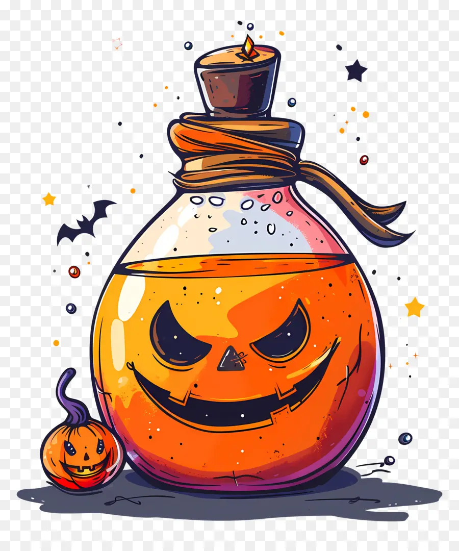 Poción，Botella De Poción De Halloween PNG