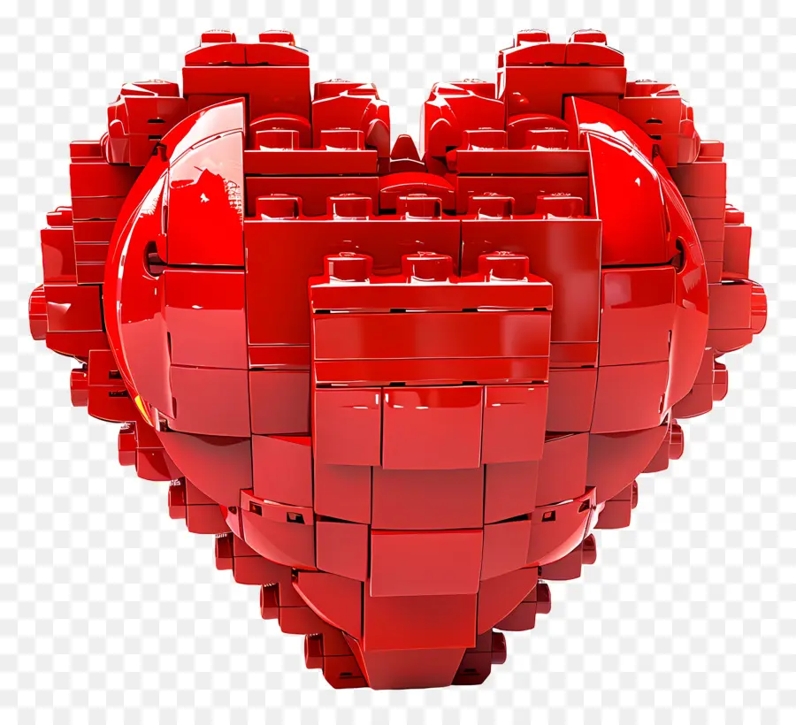 Corazón Rojo，Lego PNG