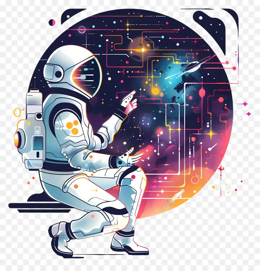 Grandes Datos，Astronauta PNG