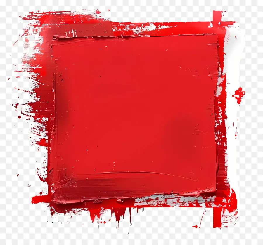 Cuadro De Texto，Pintura Roja Y Negra PNG