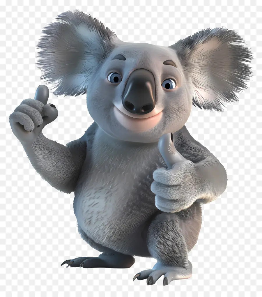 Pulgar Arriba，Koala PNG