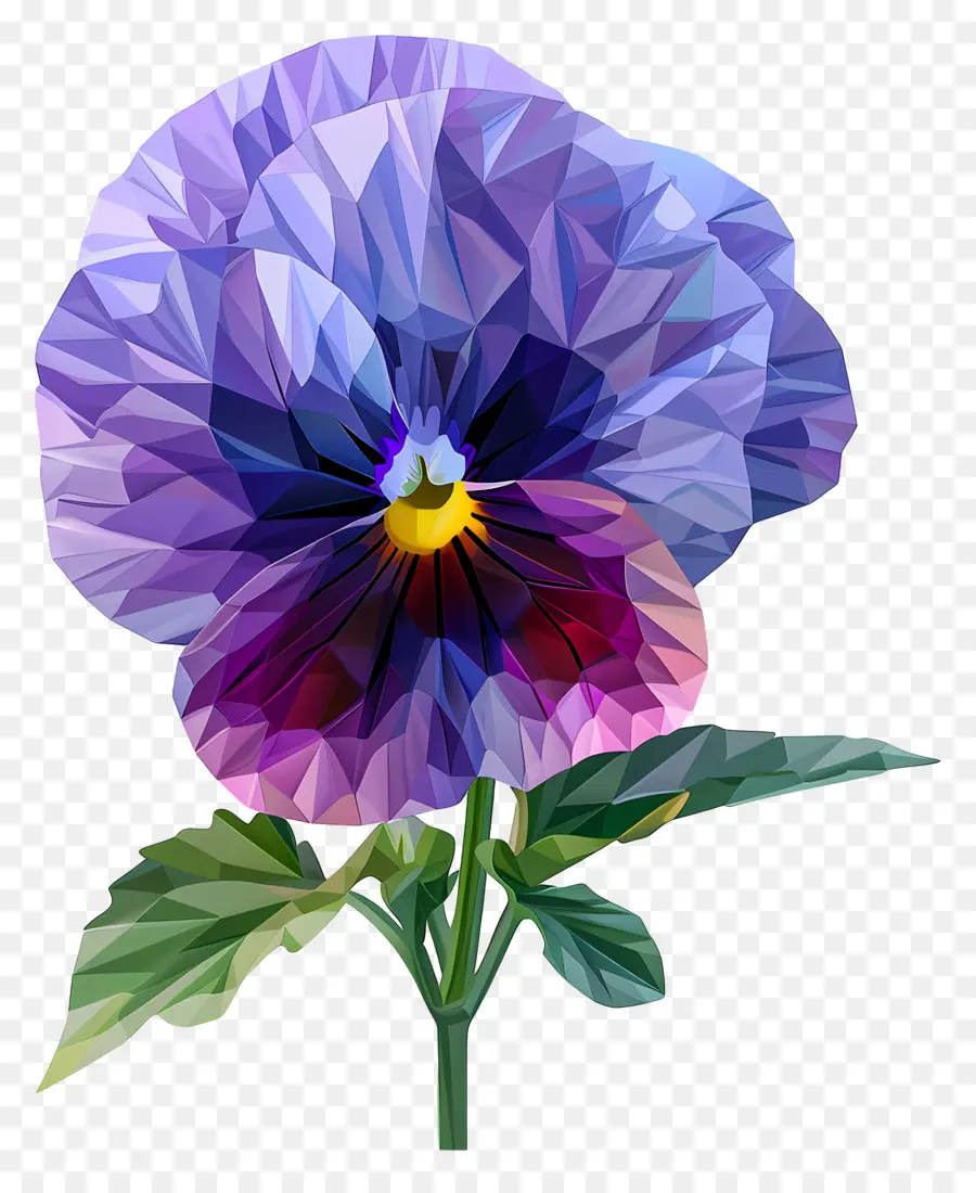 Arte De Flores Digital，Pansy Flor PNG