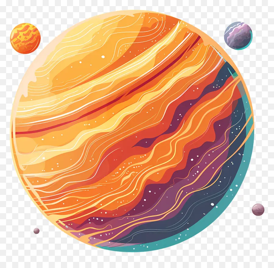 Planeta，Planeta Colorido PNG