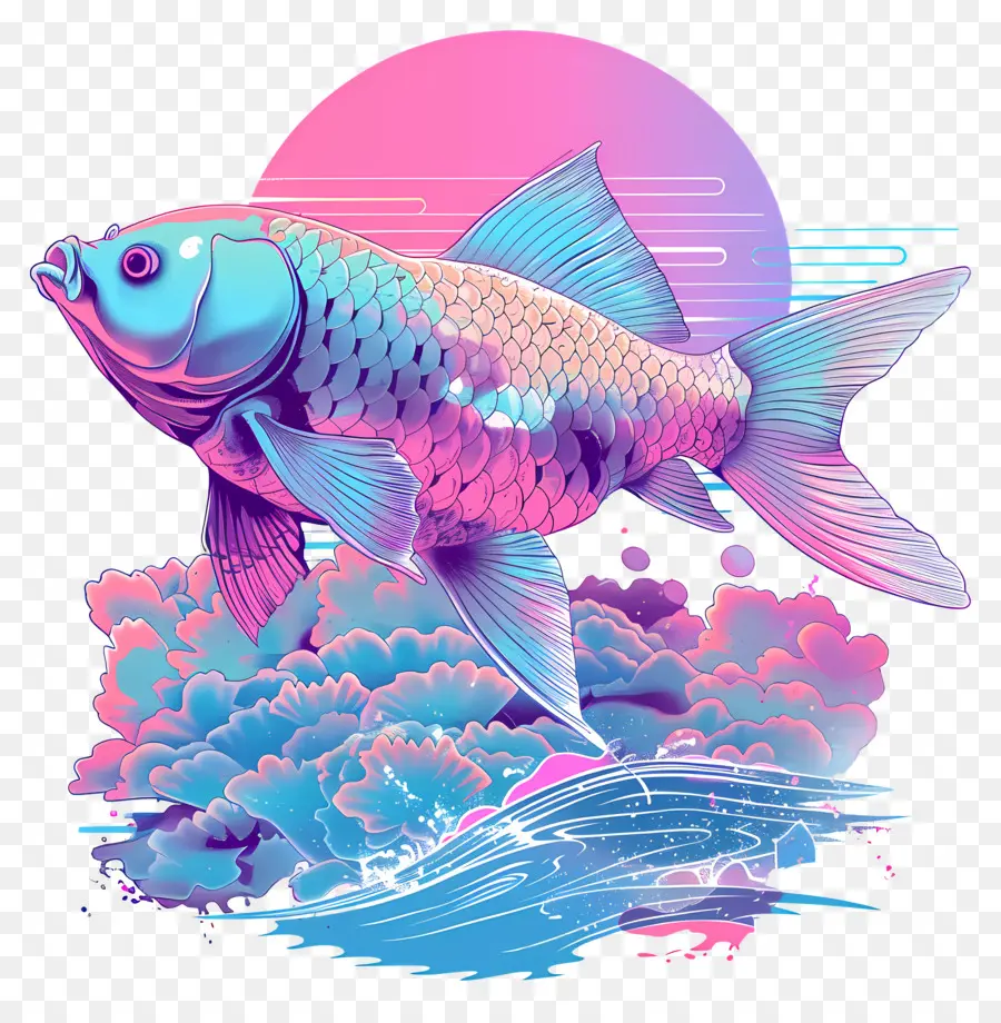 Pez Onda De Vapor，Peces Coloridos PNG