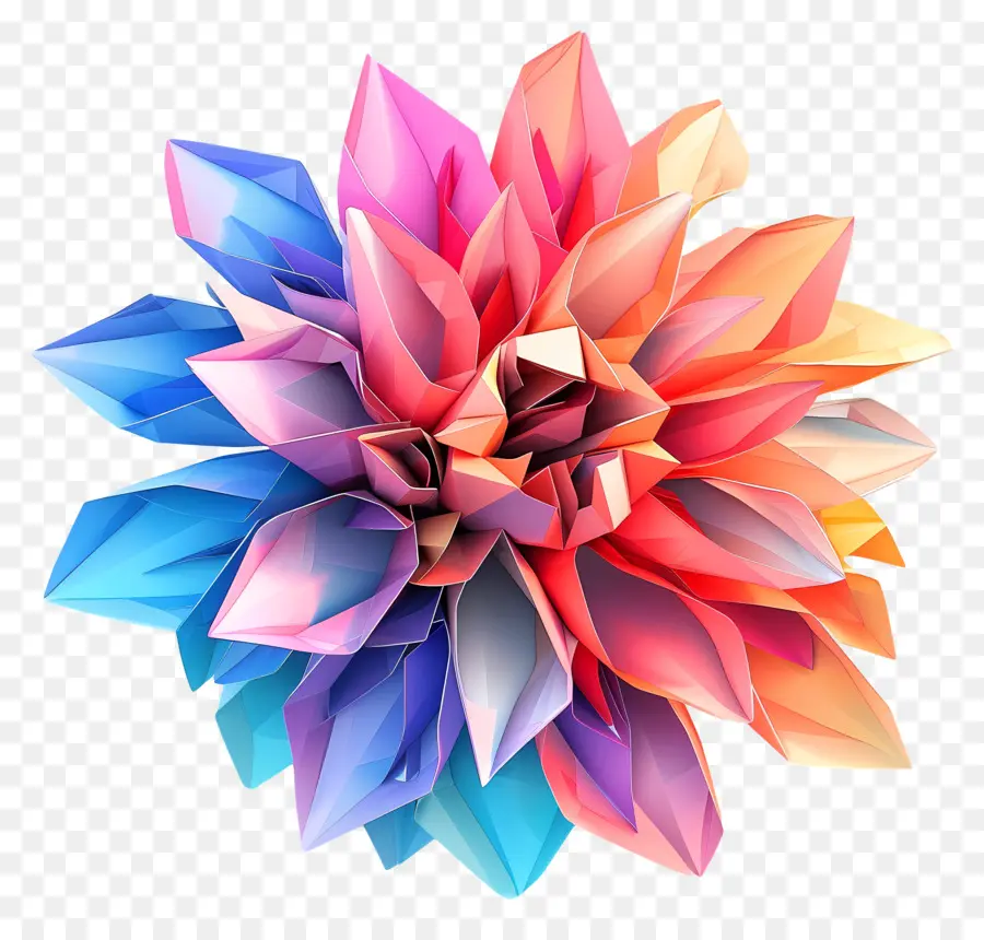 Digital De La Flor，Flor De Papel PNG