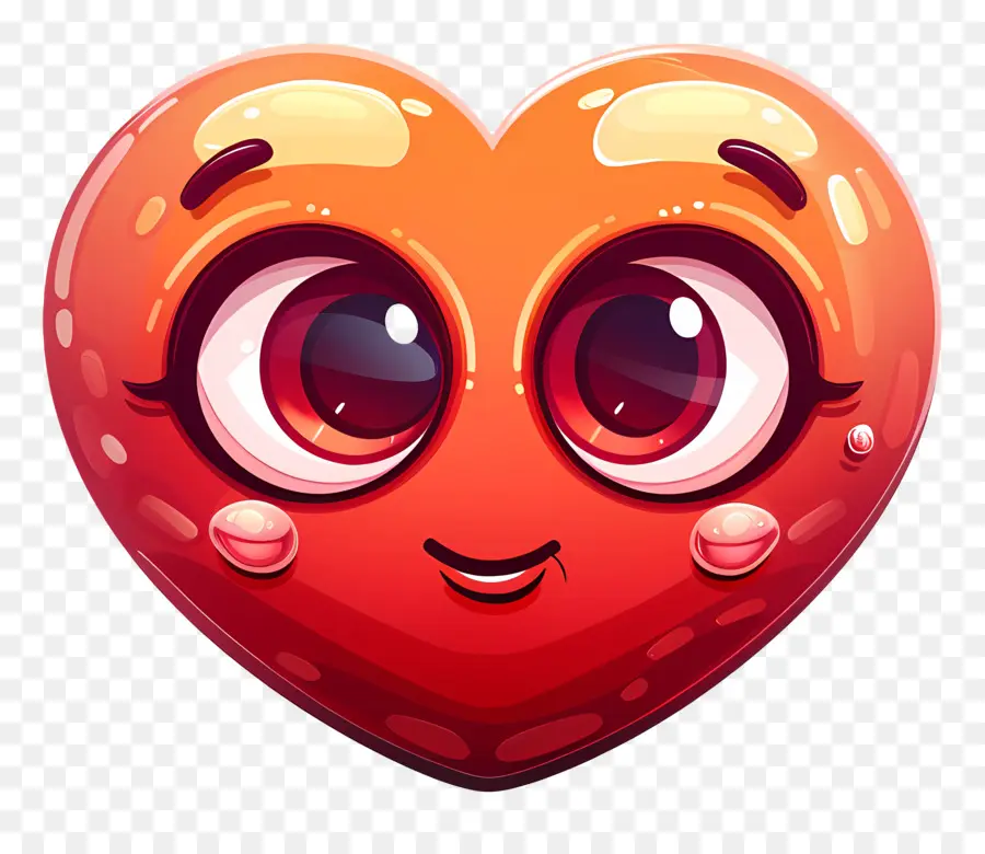 Emoji De Corazón，De Dibujos Animados De Corazón PNG