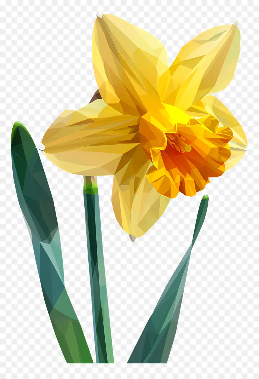 Arte Digital，Narciso Amarillo PNG