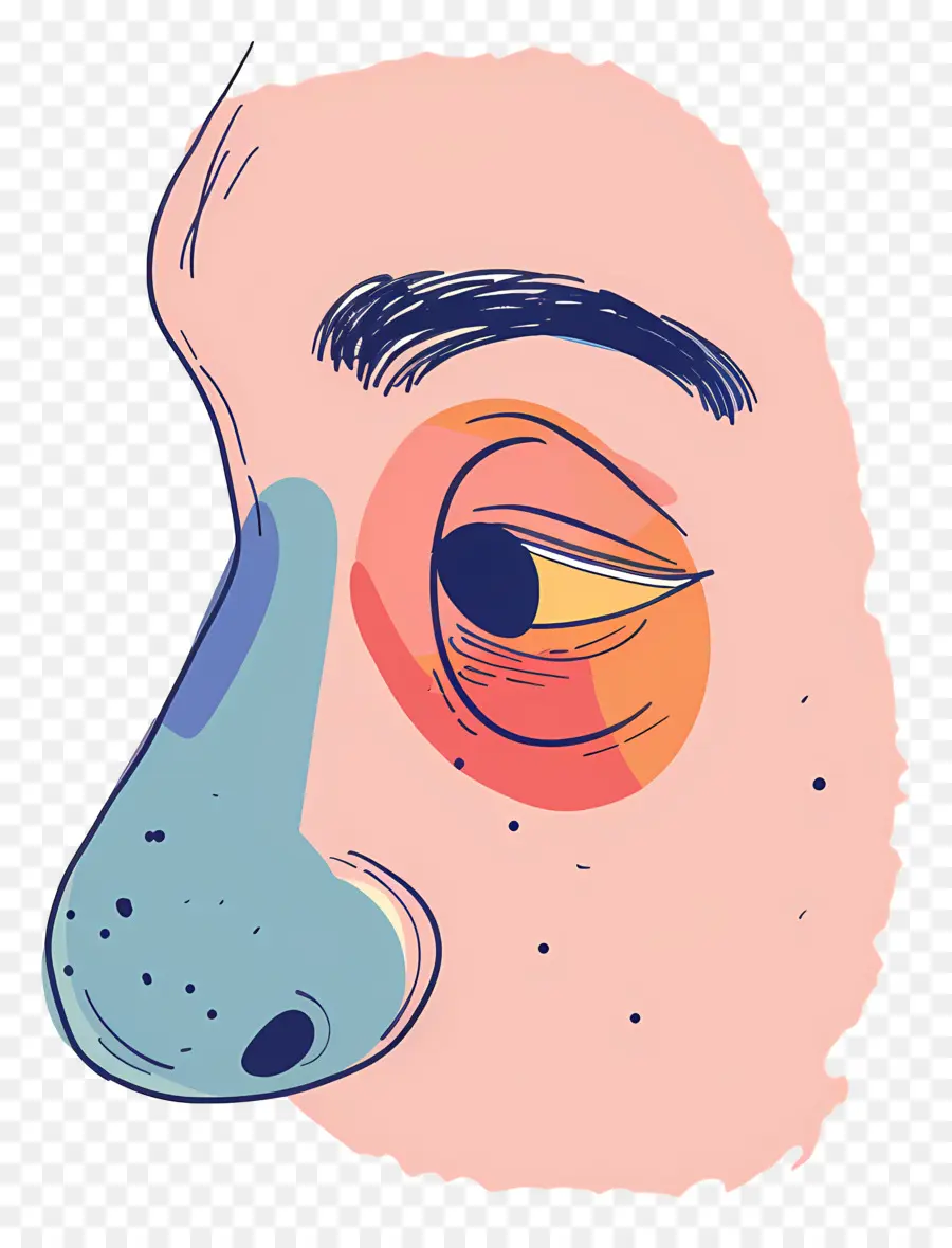 Nariz De Imágenes Prediseñadas，Los Ojos Rojos PNG