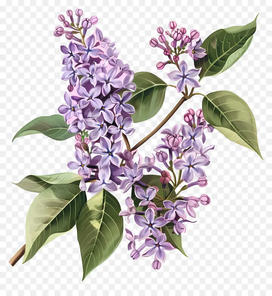 Flores De Color Lila，Lila Púrpura PNG